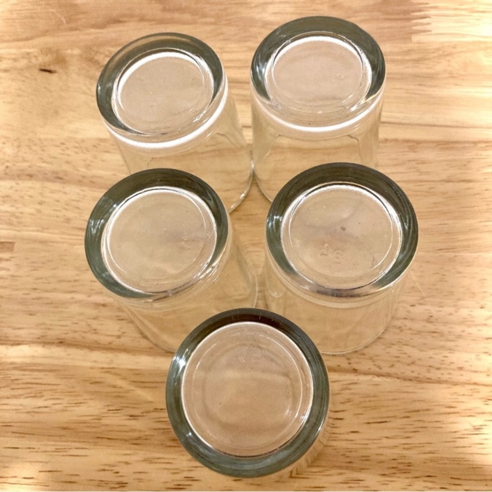 Hammered Metal Footed Container with 5 Glass Votive Holders Used Copper Colored - Picture 15 of 15